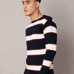 TQS Men Acrylic Striped Pullover image 4