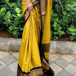 A S CREATION Woven Design Zari Pure Silk Kanjeevaram Saree image 2