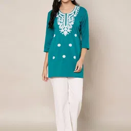 Trend Level Women Woven Design Wool Kurtas image 3