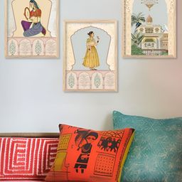 Kotart Brown & Green 3 Pieces Religious Wooden Wall Arts-picture-25