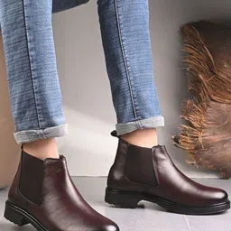 The Roadster Lifestyle Co Men Round Toe Slip-On Chelsea Boots-picture-41