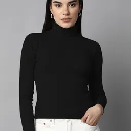 The Roadster Lifestyle Co. High Neck Long Sleeves Top-picture-39