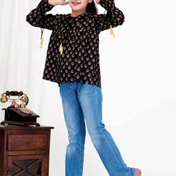 DMP FASHION Girls Ethnic Motifs Printed Cotton Regular Top-picture-34