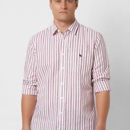 Van Heusen Sport Men Slim Fit Opaque Striped Casual Shirt-picture-14
