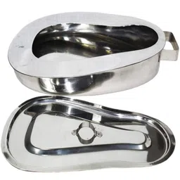 ksi Premium Quality Bed Pan/Vomit Basin/Urine Pot with Cover- For Bedridden Patient Vomit Basin image 3