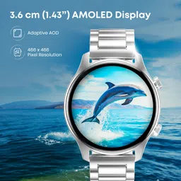 Fastrack Revoltt FR2Pro-1.43''|Premium Fashion|Metal Design|AMOLED|AOD|AI Voice Assistant Smartwatch image 2