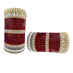 trylo fashion Set Of 50 Kundan-Stone Beaded Studded Bangles-picture-12