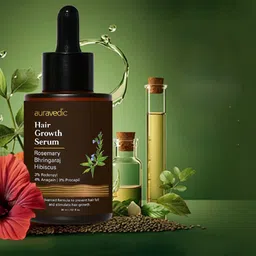 Auravedic Hair Growth Serum With Rosemary & Bhringraj - 30ml-image-2