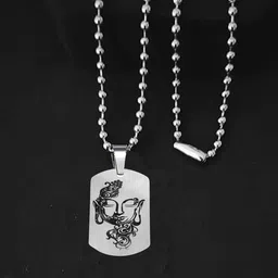 M Men Style Silver-Plated Geometric Pendants image 3