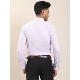 Turtle Standard Fit Checked Spread Collar Cotton Formal Shirt image 4