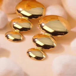 DressBerry Circular Studs Earrings-image-92