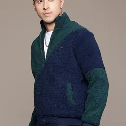 roadster Men Colorblock Bomber Jacket image 3