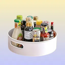 vyxen Plastic complete rotation Twisting Container Plate – Indoor & Kitchen Space Storage Basket-picture-31
