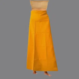 LGM SRI AMS 8 PART (Handmade Embroidery Design Color -MANGO) Cotton Blend Petticoat-picture-22