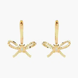 VALANOVA 18Kt Gold Lab Grown Diamond Stud Earrings - 3.82 g image 4