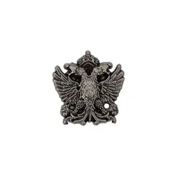 Curren Men Silver-Toned Plated Phoenix in-flight Brooch image 2