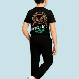 KUCHIPOO Boys Printed T-shirt with Joggers Clothing Set image 4