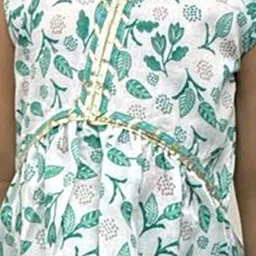 Cutiekins Girls Floral Printed Regular Gotta Patti Kurta with Sharara & Dupatta image 5