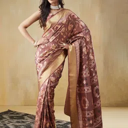 RACHNA Floral Zari Pure Silk Patola Saree-picture-32
