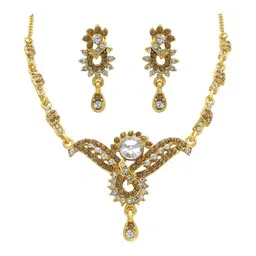 Women Click Stone Studded Jewellery Set-picture-40