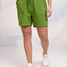 Tokyo Talkies Women Self Design High-Rise Regular Fit Shorts-picture-29
