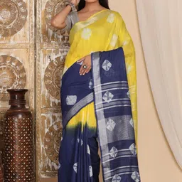HAIDER ALI AND SONS Tie and Dye Art Silk Handloom Banarasi Saree-picture-16