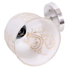 KINIS Silver-Toned & Transparent Printed Bell Shaped Wall Lamp image 4