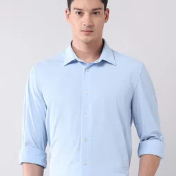 AD By Arvind Men Regular Fit Solid Spread Collar Casual Shirt-picture-19