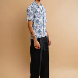 Big Bunny Men Custom Floral Opaque Casual Shirt image 2