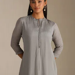 Soch Viscose Rayon Mandarin Collar Tunic-picture-10