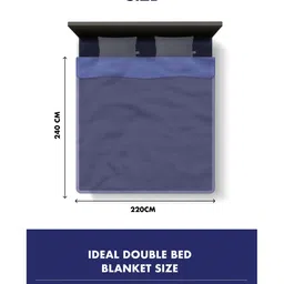 Monte Carlo Brown & Beige Floral Heavy Winter Double Bed Blanket 795 GSM image 5