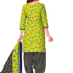 shree jeenmata collection Printed Pure Cotton Unstitched Dress Material image 5