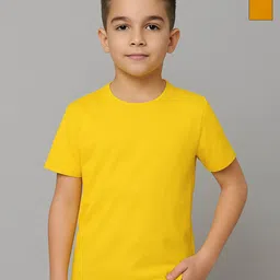 FBAR Boys Pack of 2 Solid Round Neck Cotton T-shirts-picture-46