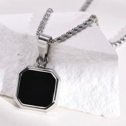 J.S ENTERPRISES Square Pendants with Chains-picture-19