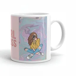 Mr UVD White Graphic Printed Ceramic Glossy Mug 350 ml-picture-36