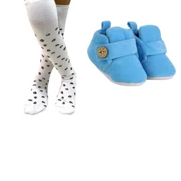 NESKA MODA Unisex Kids Cotton 1 Pair Cotton Long Socks 1 Pair Booties-picture-12