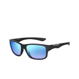 EYMEN I Unisex Full Rim Rectangle Sunglasses FAST@Blue2.0 image 2
