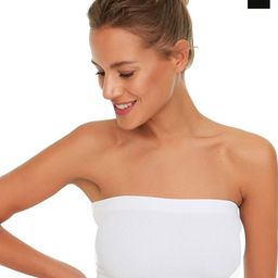 SRISARAS Pack Of 2 Cotton Strapless Tube Crop Top-picture-33