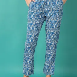V-Mart Women Ethnic Motifs Printed Casual Reguler Trousers-picture-38