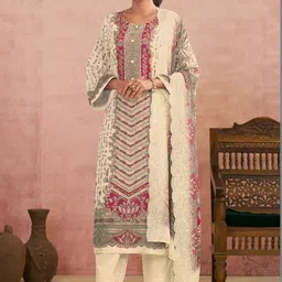 Stylee LIFESTYLE Printed Pure Cotton Unstitched Dress Material-picture-15