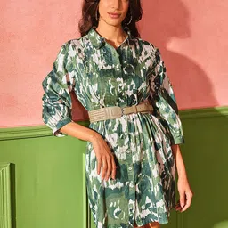 AND Floral Print A-Line Dress image 5