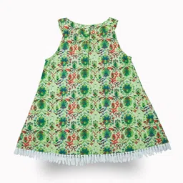 Gini and Jony Girls Printed Round Neck Pure Cotton Top With Shorts image 2