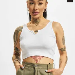 MIXFIT Women Pack Of 2 V-Neck Fitted Crop Top-picture-23
