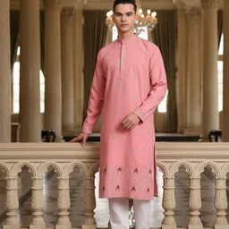 SZN Men Ethnic Motifs Embroidered Thread Work Kurta-picture-14