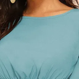 DressBerry Flutter Sleeve Ruffles Crop Top image 2