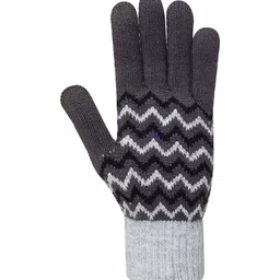 ELLIS Unisex Patterned Acrylic Touchscreen Gloves image 3