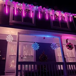 spark world 8 LEDs 0.3 m Pink Flickering Water Drop Rice Lights image 4