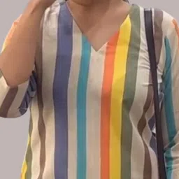 chaukas Women Viscose Rayon Kurta Palazzo Set image 3