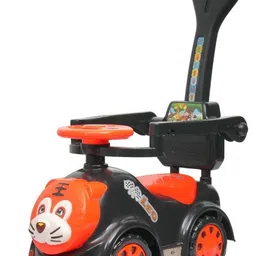 letzride Tiger Ride On Push Car with Parental Handle Safety Guard Musical Steering Wheel Rideons & Wagons Non Battery Operated Ride On-picture-20