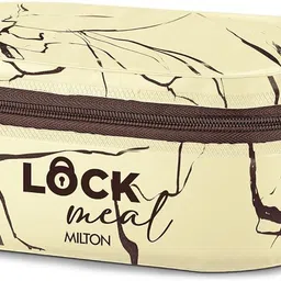 milton Lock Meal 2 Round Inner Steel 320ml each, 1 Oval Containers 450ml, Cutlery & Bag 3 Containers Lunch Box-picture-14